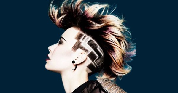 Стрижка для мальчика с выбритыми висками