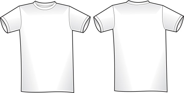 Макет майки для печати