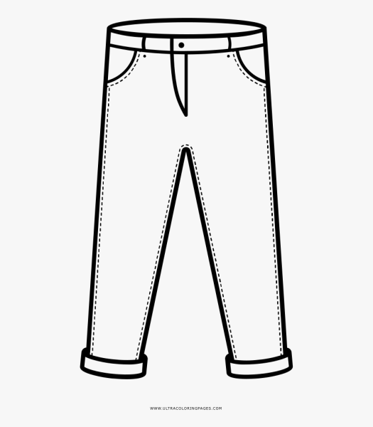 Брюки раскраска для детей