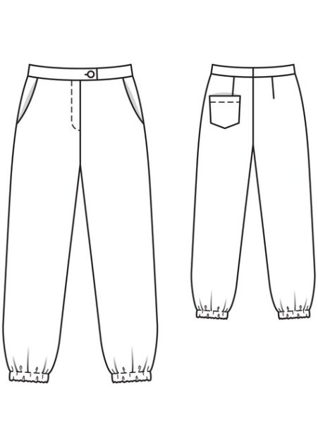 Штаны раскраска