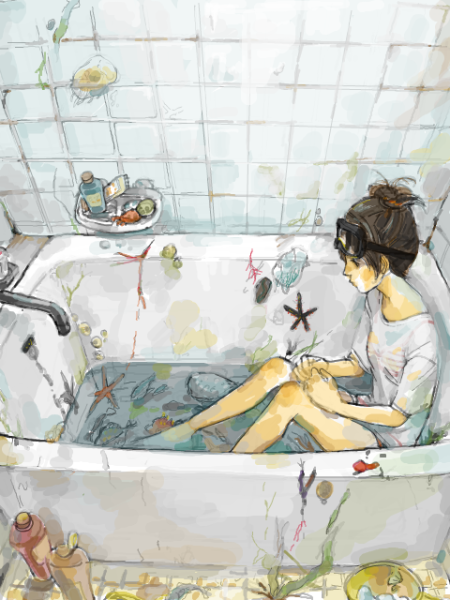 Наклейки для ванной комнаты на плитку