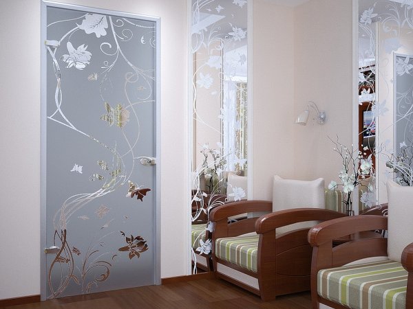 Двери триплекс в интерьере