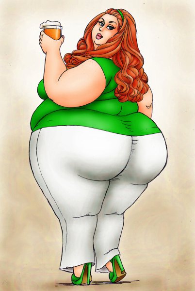 Карикатуры на полных женщин