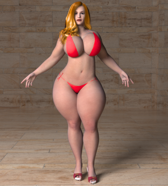 Широкие бедра 3д