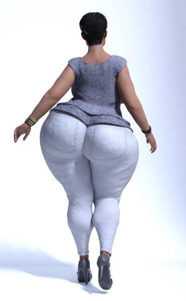 3д большие ягодицы