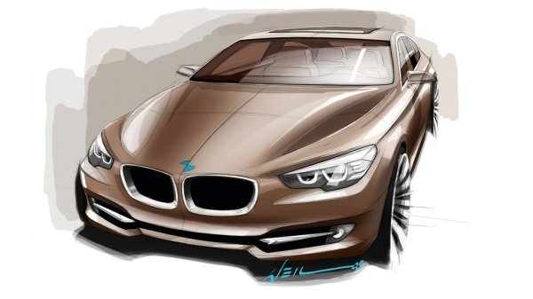 Коричневый автомобиль на белом фоне