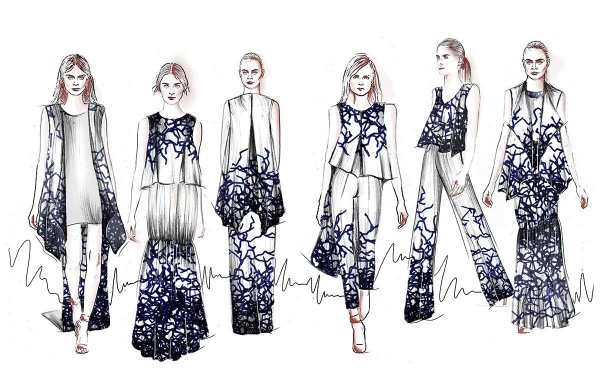 Коллекция одежды эскизы