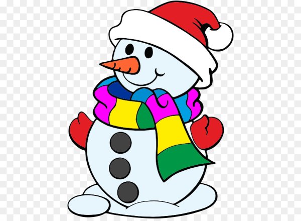 Разноцветные Снеговики