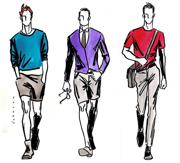 Эскизы модельеров мужской одежды