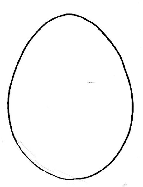 Складная раскраска пасхальное яйцо