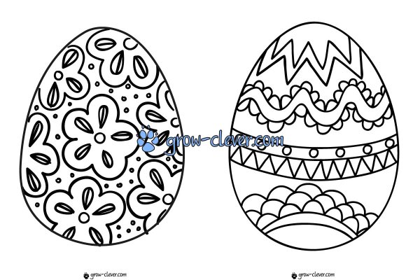 Яйцо раскраска для детей