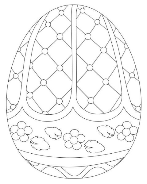 Пасхальное яйцо раскраска