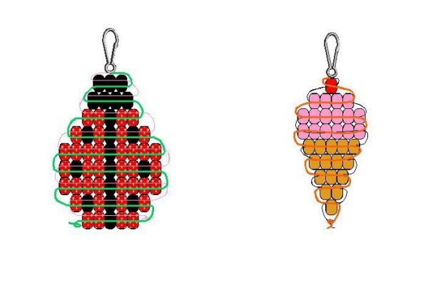 Фигурки из бисера плоские