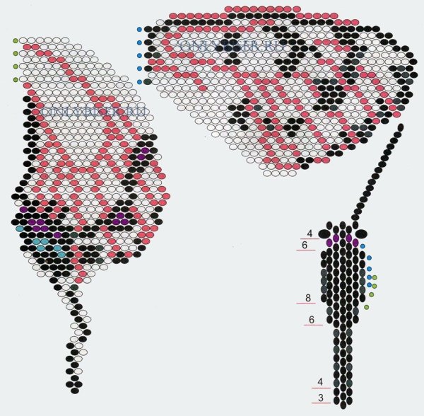 Бисероплетение схемы бабочек