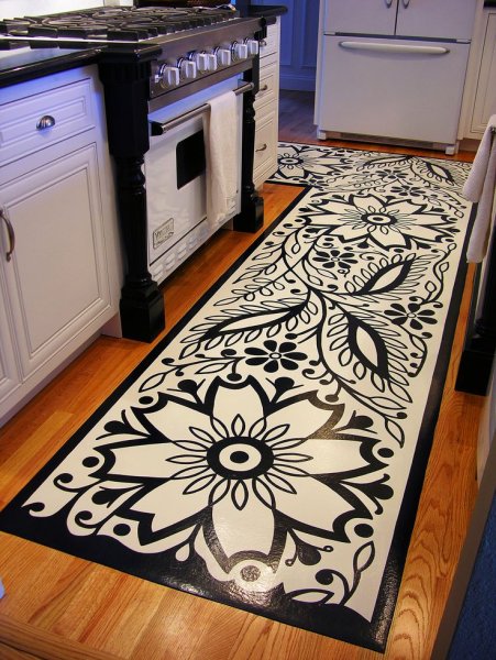 Трафареты для декора пола