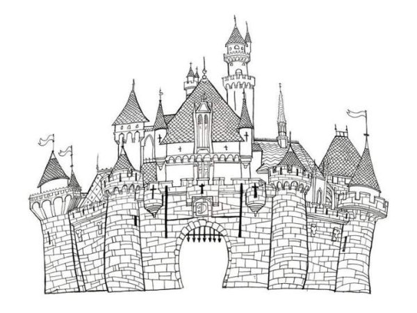 Рисунки замков и дворцов