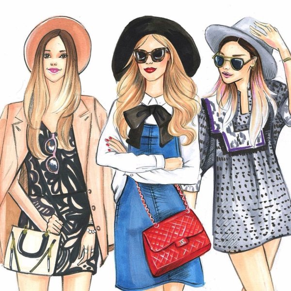 Модные иллюстрации