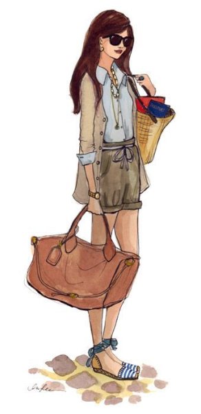 Модные девочки мультяшные