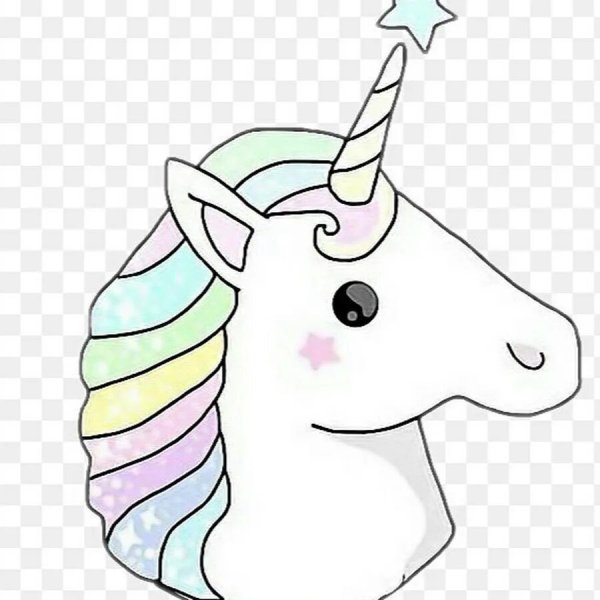Единорог для срисовки