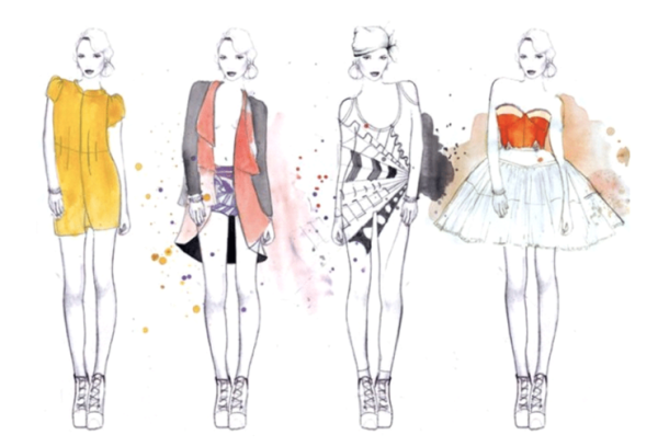 Мода рисунки