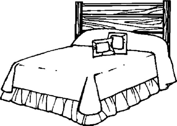 Sketchup кровать