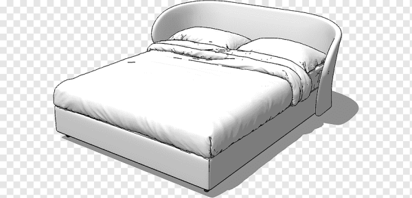 Кровать двуспальная нарисовать