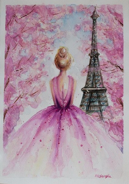 Девочка в бейсболке мультяшная