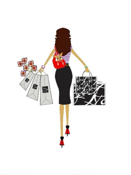 Магазин одежды иллюстрация