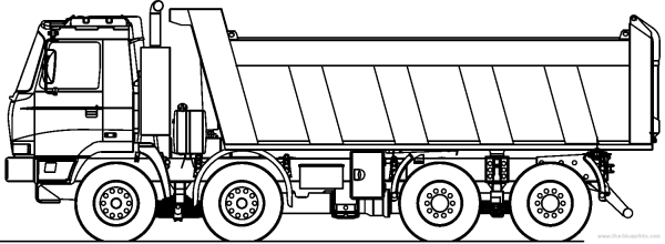 Грузовик рисунок для детей карандашом