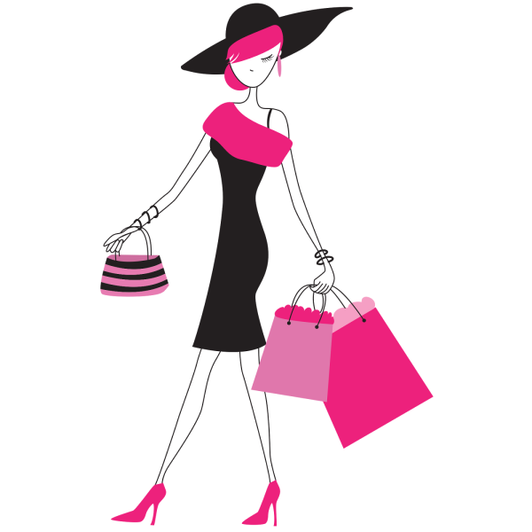 Силуэт модной женщины