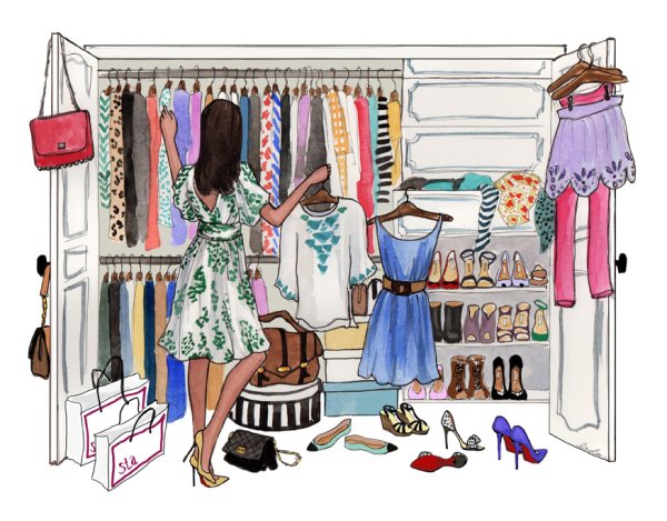 Девушка с пакетами