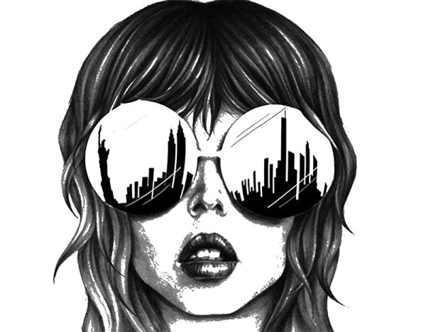 Дерзкая девушка арт