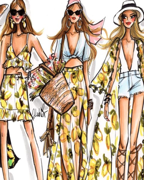 Модные эскизы