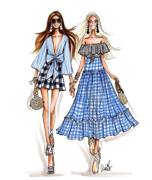 Эскизы одежды лето