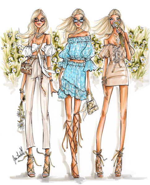 Дизайнерские эскизы одежды