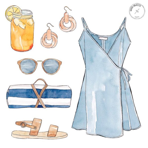 Летняя одежда рисунок