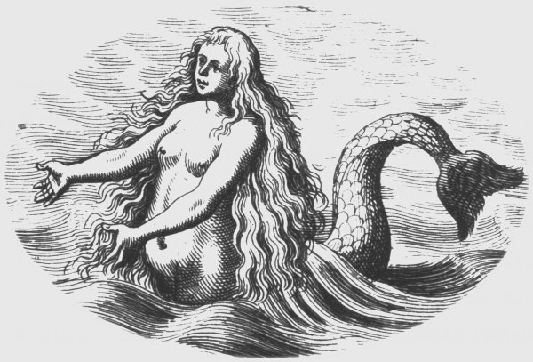 Раскраска злая Русалка