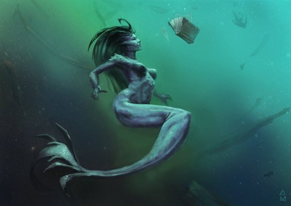 Раскраска русалки