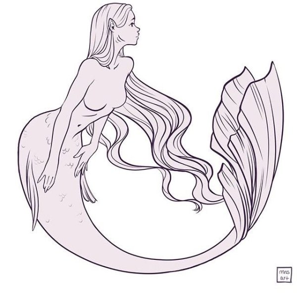Раскраски русалки h2o