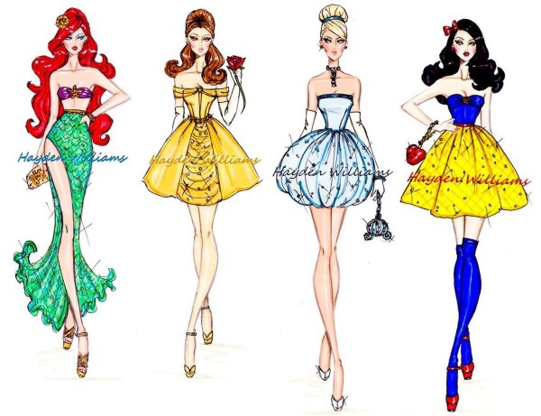 Модные рисунки Диснея