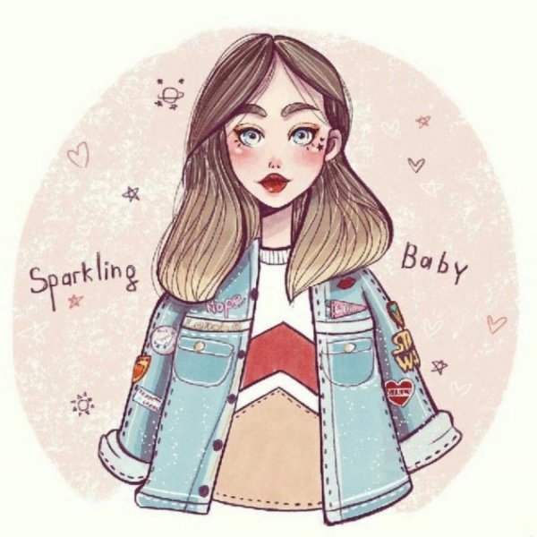 Рисунки для ЛД девушки