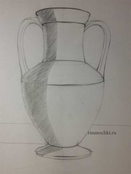 Ваза карандашом