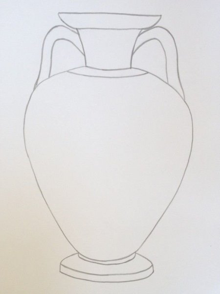 Древнегреческие вазы карандашём
