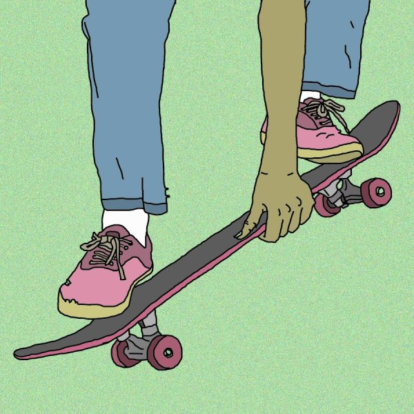 Ноги на скейте