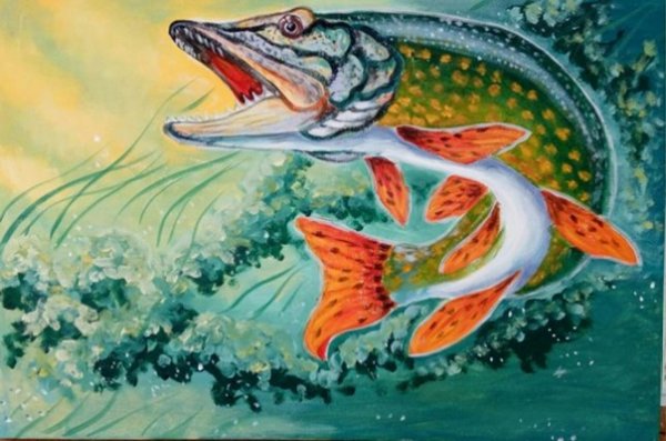 Рыба щука Сказочная