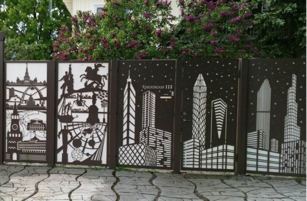 Забор плазменная резка