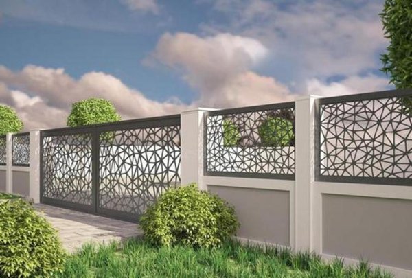 Современные металлические ограждения