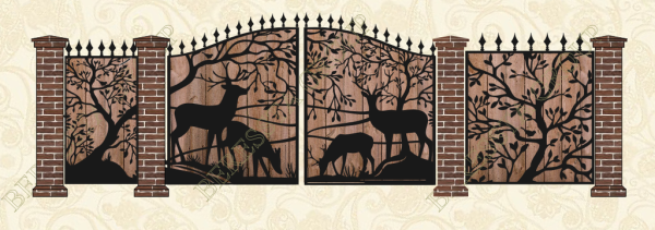 Ворота с изображением зверей