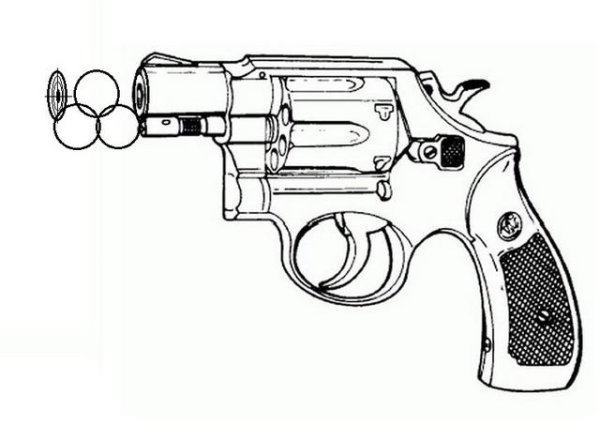 Пистолет раскраска