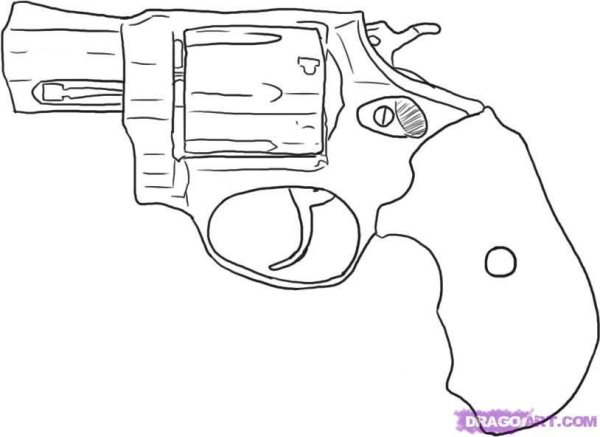 Распечатка рукоятки револьвера